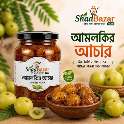 ঘরোয়া স্বাদে তৈরি মশলাদার আমলকীর মোরব্বা স্টাইল আচার 500g